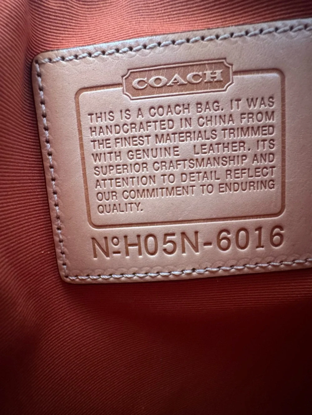 Coach Signature Crossbody Bag Y2K Brown Tan Mini Canvas Leather - Picture 4 of 4